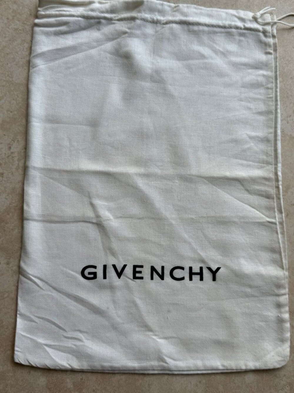 Givenchy Dust Bag Storage Drawstring White Cotton 14 X 10